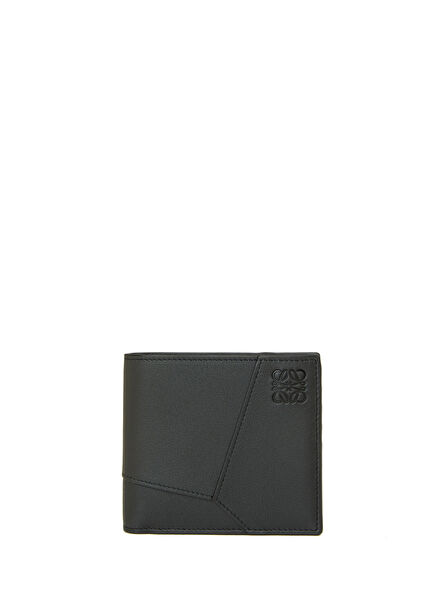 Puzzle Black Men's Leather Wallet