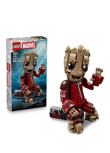 Marvel Yağmacı Tulumlu Groot 604 Parça 10+ Yaş Yapı Oyuncağı 76341