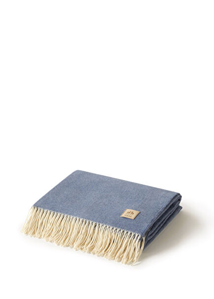 Biella Throw Azure Mavi Battaniye