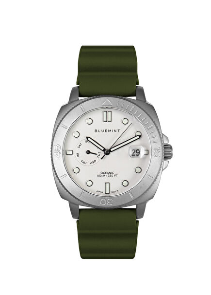 BM Watch Oceanic Green-White Men's Wristwatch