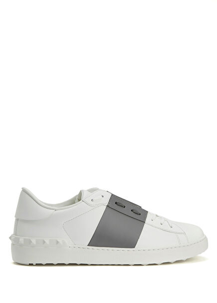 Open Gri Erkek Deri Sneaker