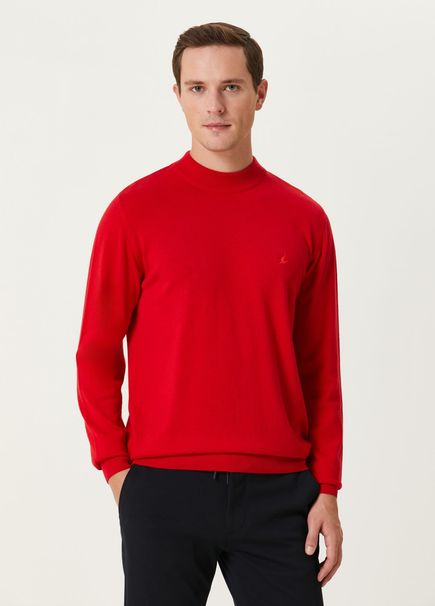 Red Half Turtleneck Sweater