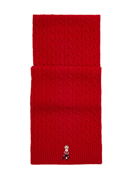 Red Women's Wool Scarf