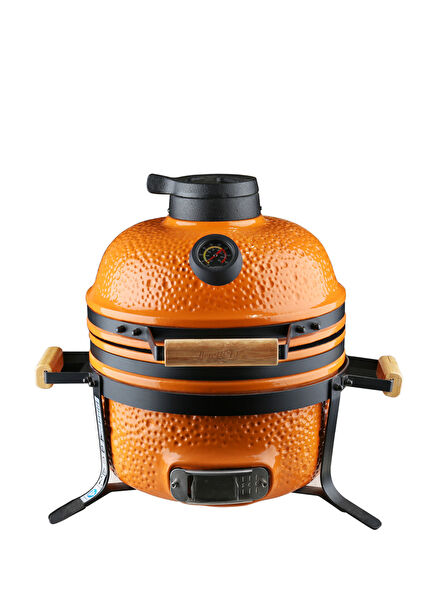 Ron Medium Orange Ceramic Barbecue and Oven 40 cm