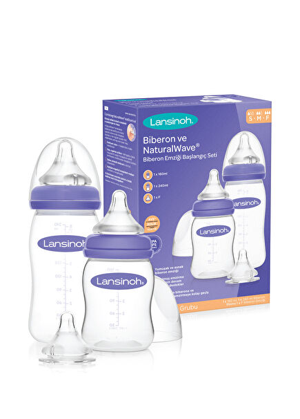 2-Pack Bottle and NaturalWave® 1-6 Months+ Bottle Teat Starter Set