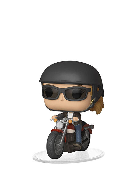 Pop Deluxe Captain Marvel on Motorcycle Figure