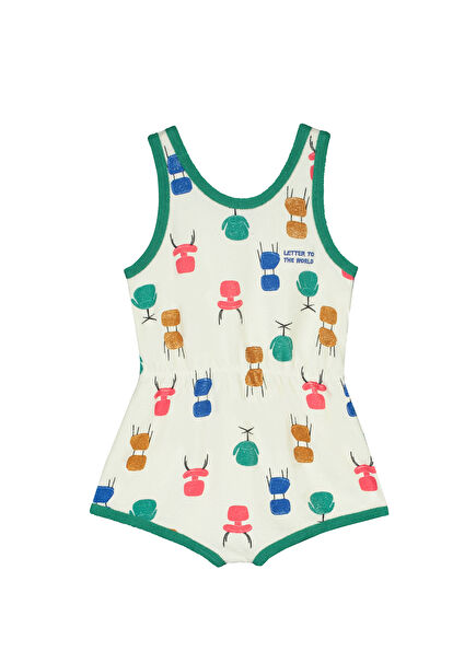 Chicago White Girls Organic Cotton Jumpsuits