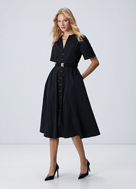 Black Taffeta Dress