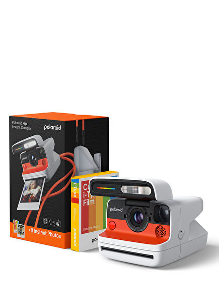 Flip White Şipşak Fotoğraf Makinesi + 8'li Color Film Bundle
