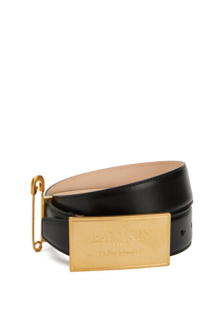 Black Women's Leather Belt