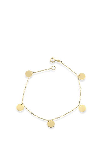 Coin Station 14K Gold Women's Bracelet