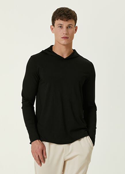 Black Hooded Sweatshirt
