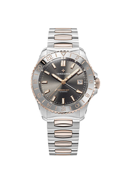 Nereide Grand Tour GMT 39 3521510C  Metalik Çelik Erkek Kol Saati 