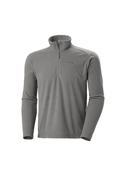 Light Halfzip Grey Men's Fleece Sweatshirt