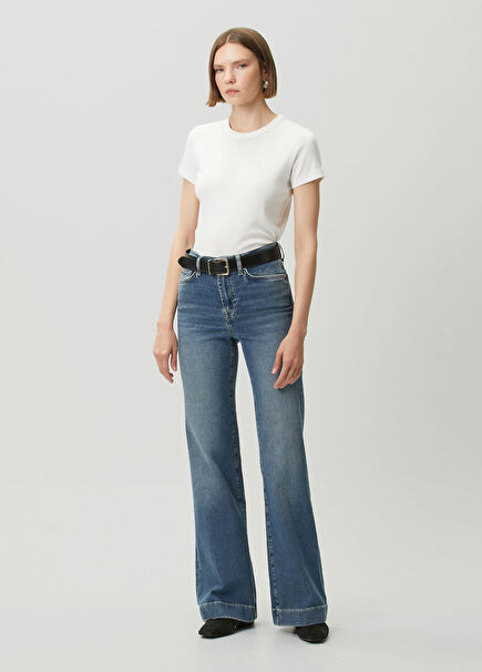 Blue Flared Jeans