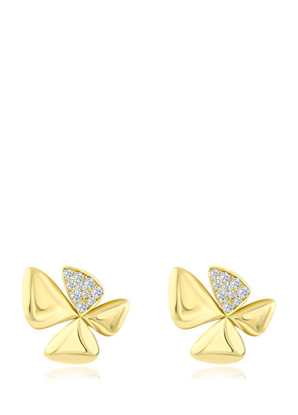 Wind Diamond Women's Gold Earrings