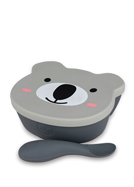 Kev Koala Silicone Suction Lid Bowl and Spoon Set