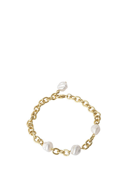 Grace Altın Kaplama Kadın İnci Bileklik No.2