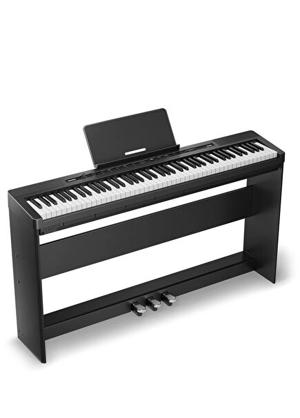 DEP-16S Siyah Taşınabilir Dijital Piyano
