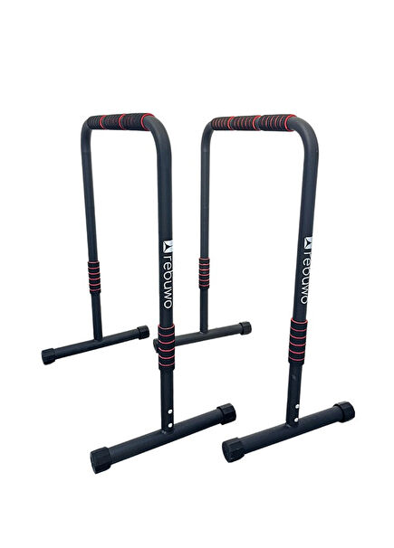 Portatif Ev Tipi Fitness Ekipmanı İkili Uzun Paralel Dip Bar 