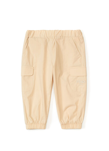 Logo Nakışlı Erkek Bebek Pantolon