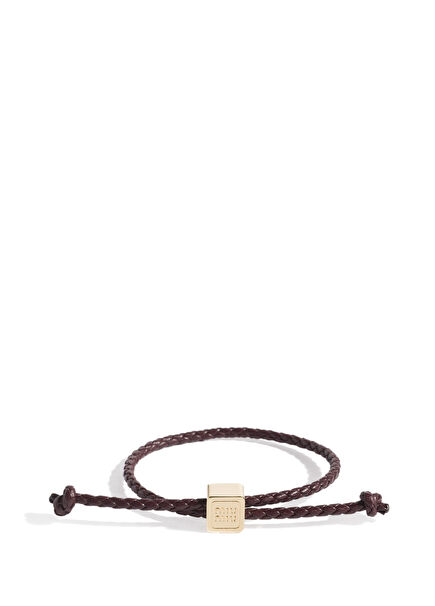 Burgundy Leather Women's Bracelet