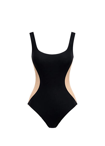 Besette Black Skin Detailed Women's Swimsuit