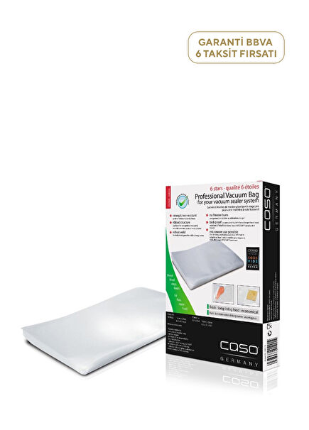 50 Pieces of Plastic Vacuum Bags 16x23 cm