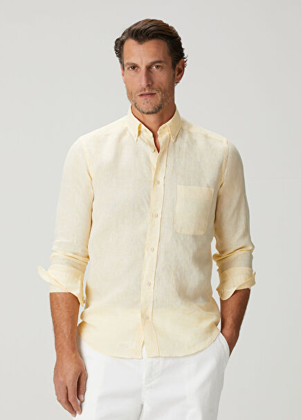Yellow Linen Shirt
