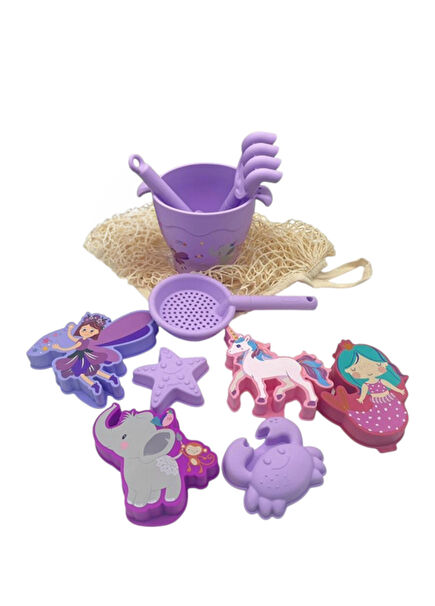 Lilac Silicone Beach Toy Set