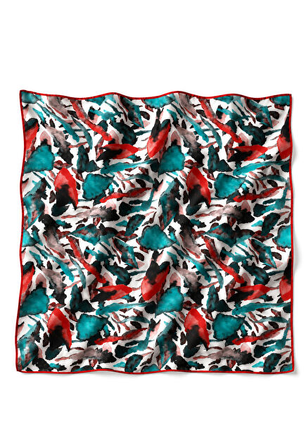 Multicolored Patterned Women's Silk Pareo