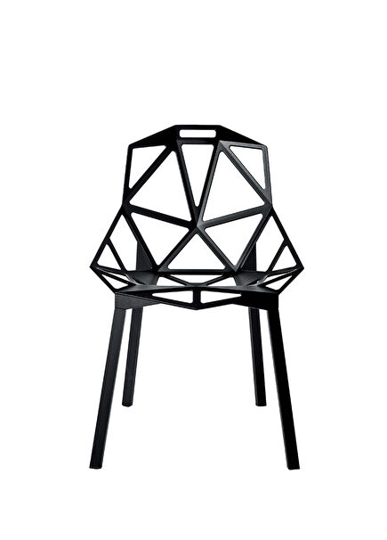 One Black Sleeveless Chair