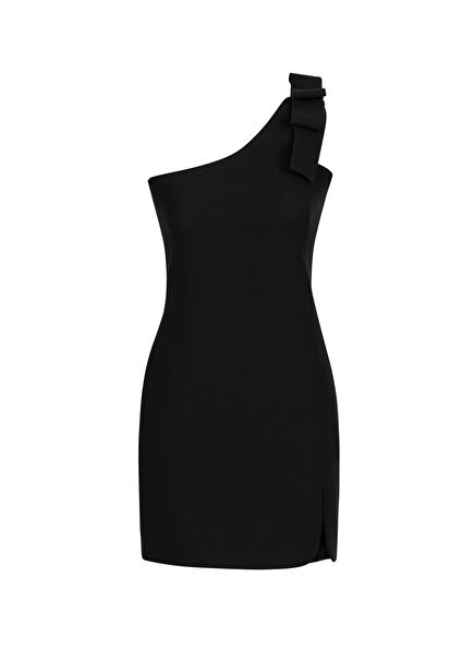 Carmen Black Single Sleeve Mini Women's Dress