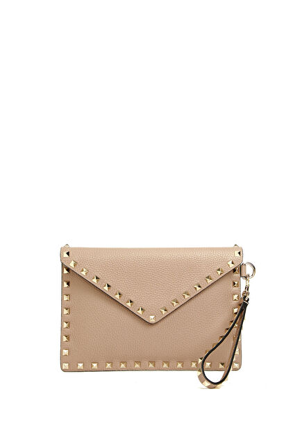 Rockstud Medium Kadın Deri El Portföyü