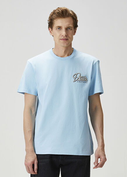 Turkuaz Logo Baskılı T-shirt