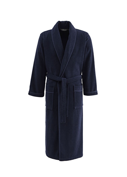 Lord Lacivert Pamuklu Erkek Bornoz