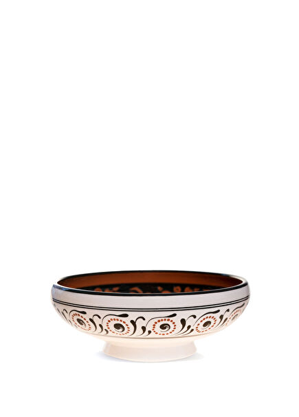 Egret Orange Ceramic Salad Bowl