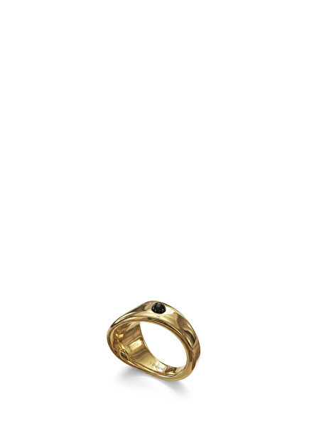 Iris 925 Sterling Silver 24K Gold Plated Unisex Ring