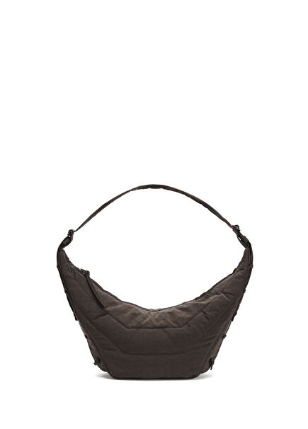 Medium Croissant Kahverengi Erkek Deri Çanta