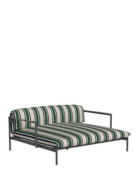 Nalu Lovebed Green Aluminum Skeleton Garden Seat