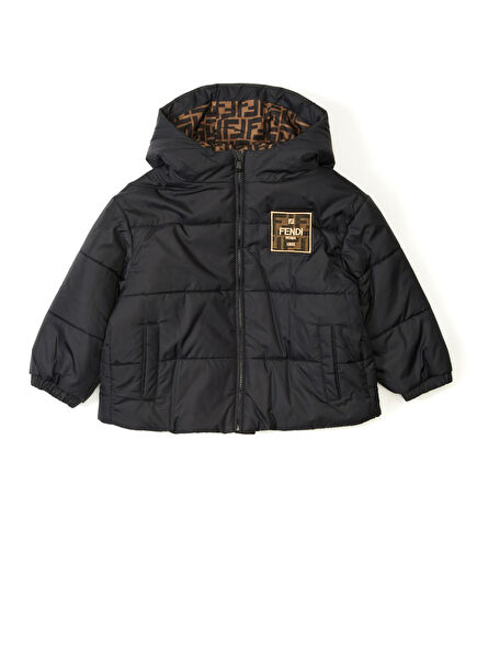 Siyah Unisex Çocuk Mont