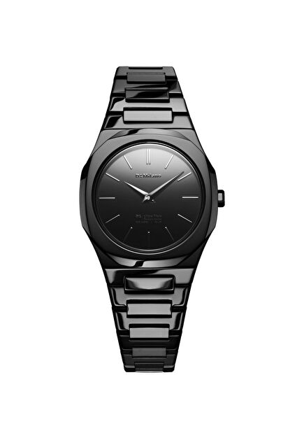 Ultra Thin Black Gleam UTBL41 Siyah Çelik Kadın Kol Saati