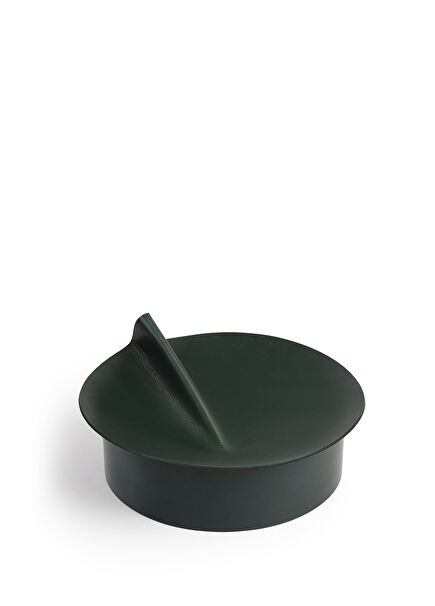 Rotonda Oversized Green Leather Organizer