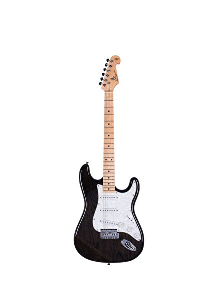 Stratocaster Trans Black Elektro Gitar