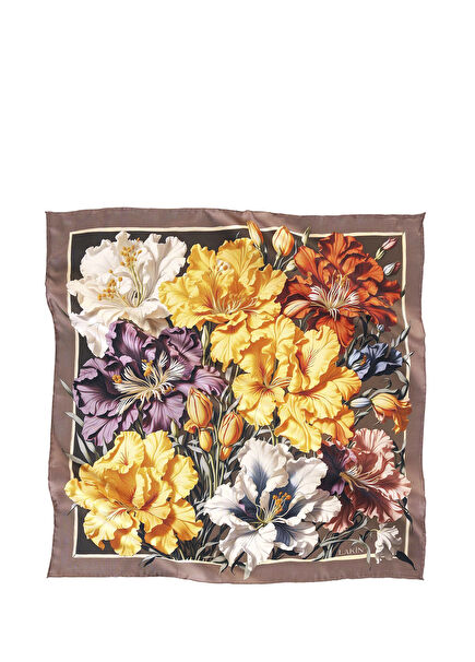 Floral Waltz Twill İpek Kadın Fular 50 cm