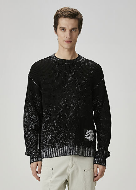 Black White Organic Cotton Sweater