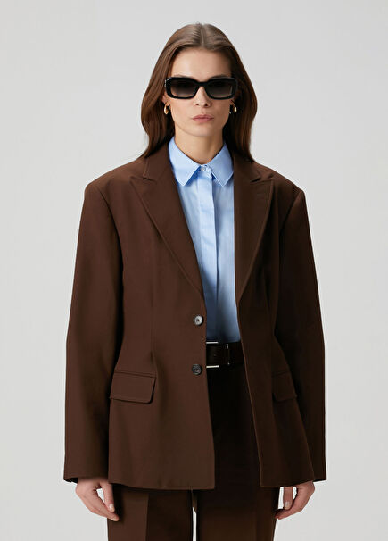 Koyu Kahverengi Blazer