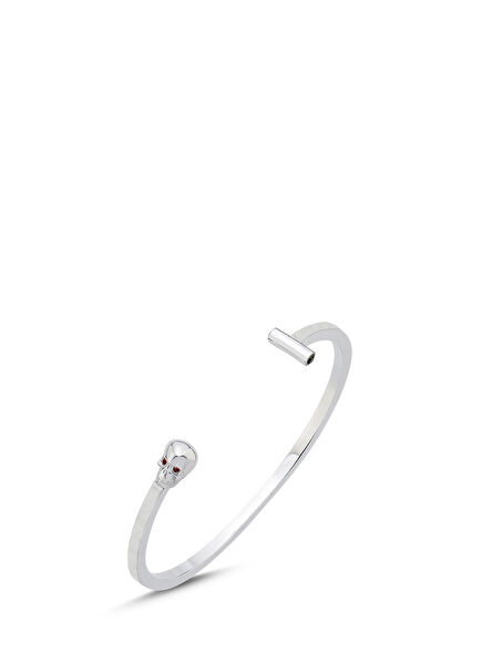 Skull Cuff Siyah Pırlanta Erkek Bileklik
