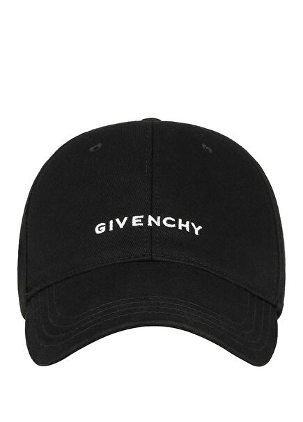 Black Logo Embroidered Cap