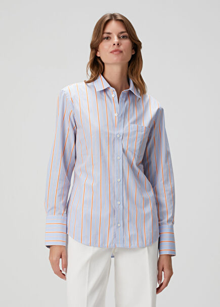 Lilac Striped Shirt
